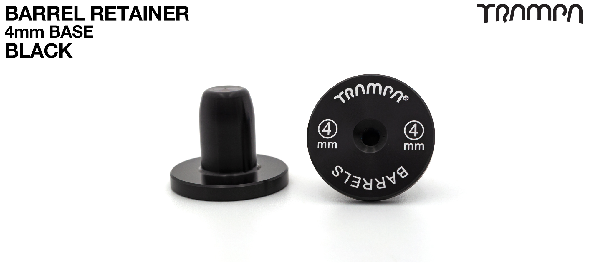 BLACK 4mm Barrel RETAINER 