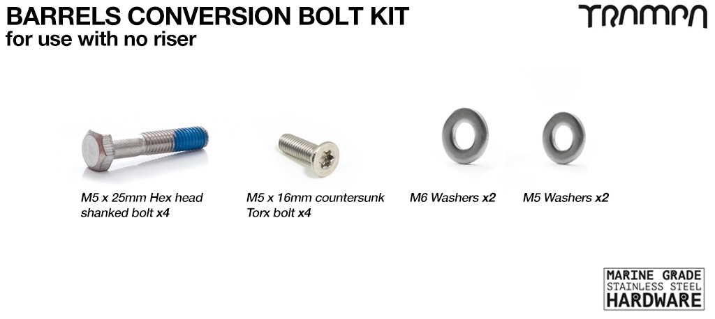 No i Don't have a riser fitted, i just need the regular bolts