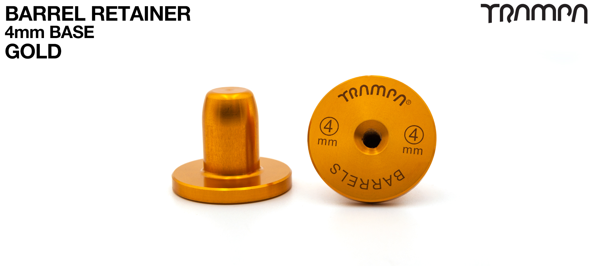 GOLD 4mm Barrel RETAINER 