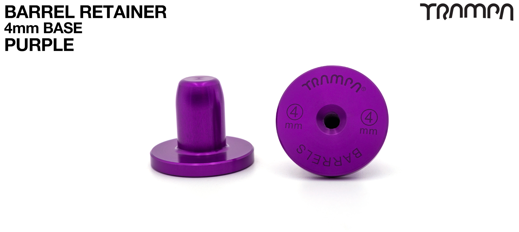 PURPLE 4mm Barrel RETAINER 