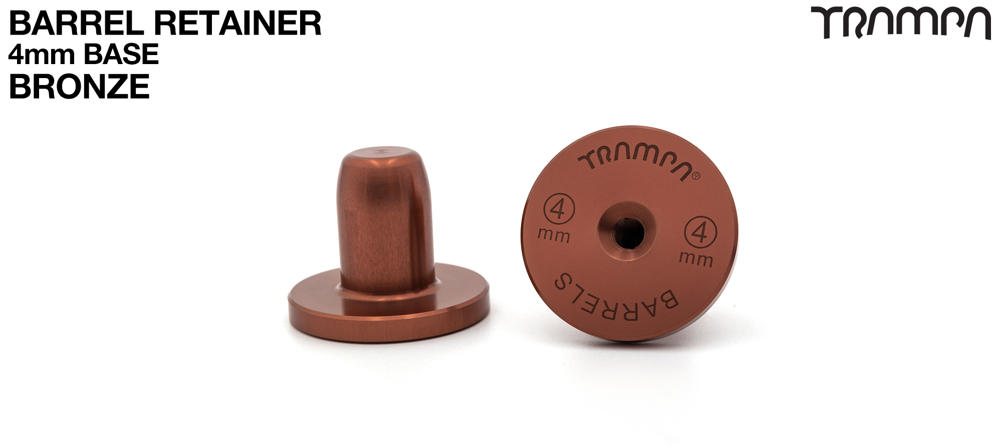 BRONZE 4mm Barrel RETAINER 