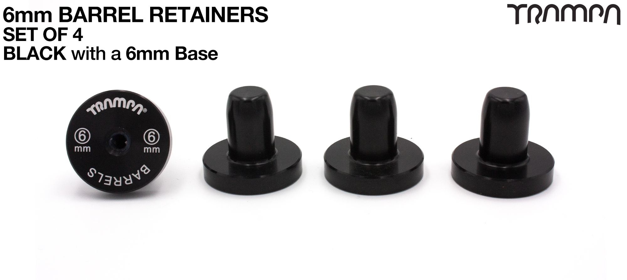 Barrel Retainers x4 with 6mm Base